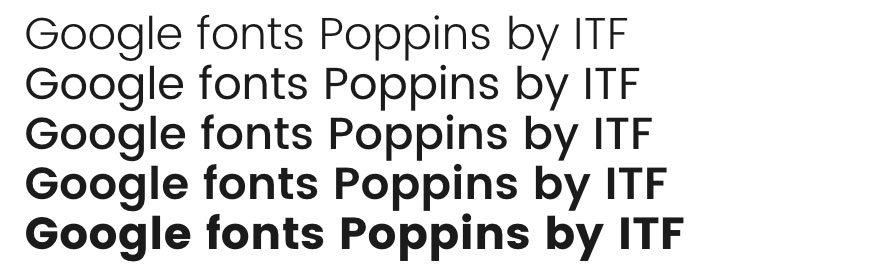poppins font